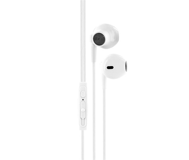 Auriculares con Cable y microfono Mooov Blanco
