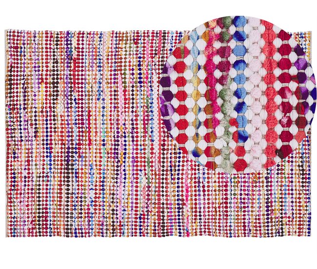 Beliani Alfombra de pelo corto BELEN 160x230 Multicolor
