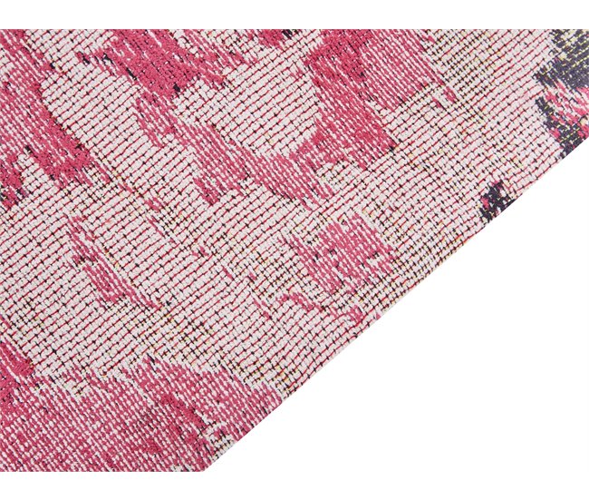 Beliani Alfombra de pelo corto EJAZ Rosa