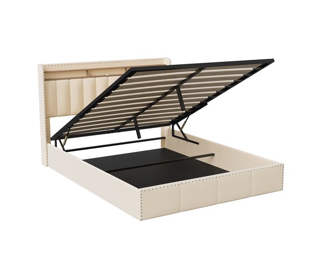 Estructura de cama 142x210 Beige