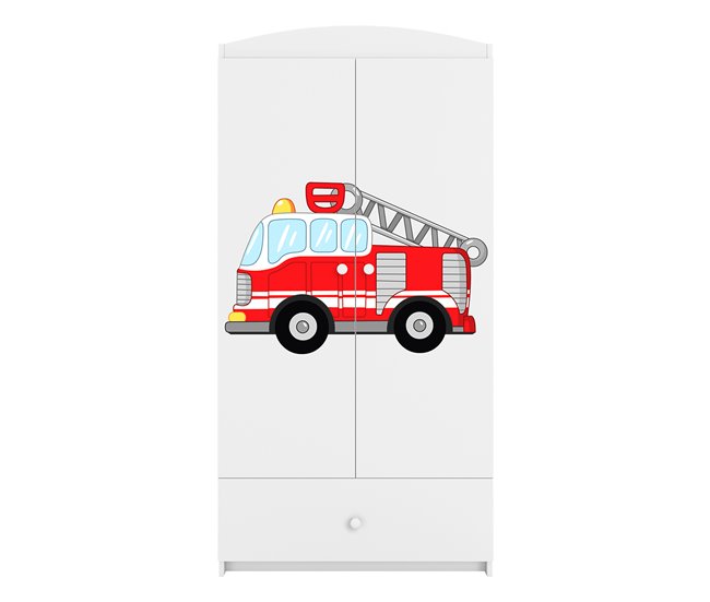Armario 2 puertas 1 cajón Kocot Kids Babydream Bombero Blanco