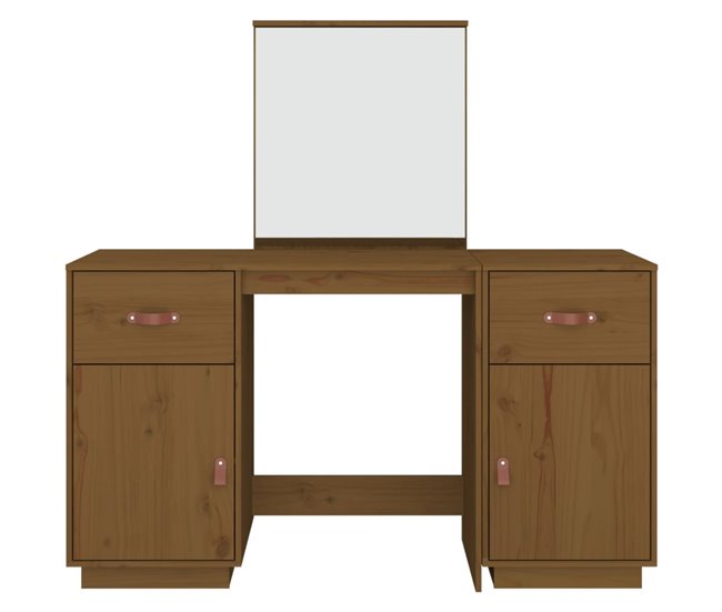 Tocador con espejo 95 Marron