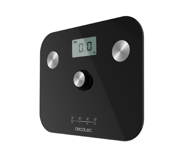 Báscula de baño Surface Precision EcoPower 10100 Full Healthy Black Cecotec Negro