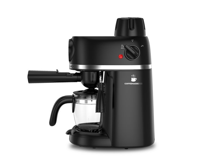 CAFETERA EXPRESSO + CAPUCCINO -3.5 BAR- 0,24L - 800W Negro