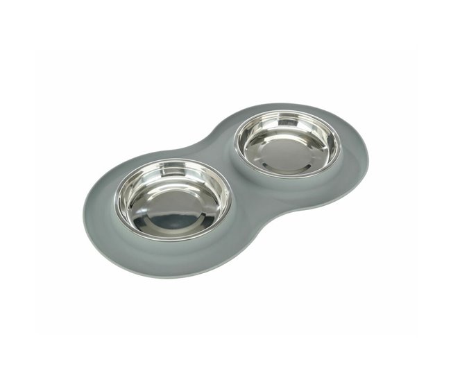 Comedero para Perro Gris