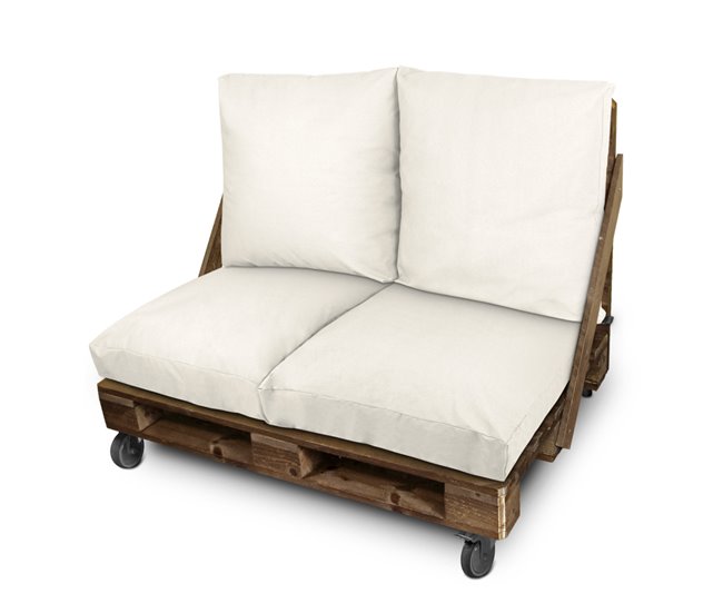 HAPPERS Cojín de suelo multiusos exterior Naylim Mate HAPPERS 60x60 Blanco