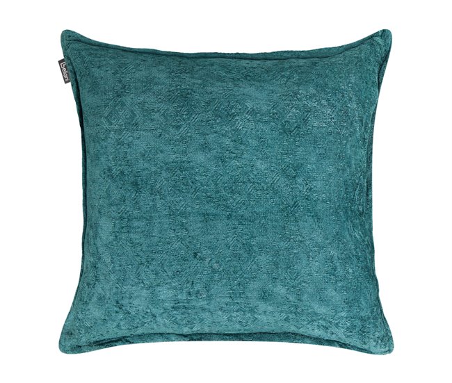 Beliani Cojín decorativo VERPIS Azul/ Verde