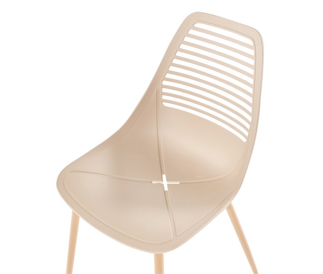 Beliani Silla de comedor MONTELLO Beige