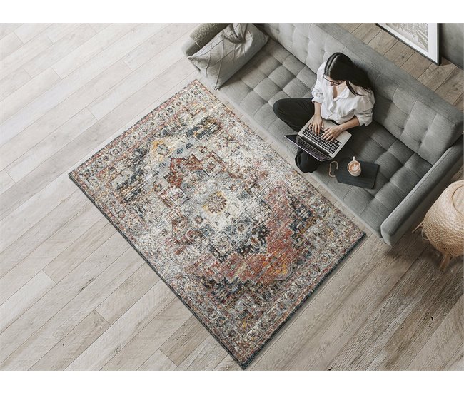 Alfombra abstracta SHIRAZ - ATTICGO 140x200 Multicolor
