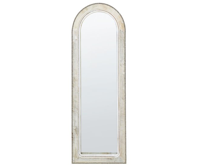 Beliani Espejo SARRY Blanco/ Beige