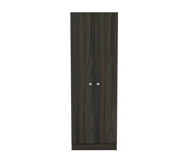 Armario Multifuncional Z 60, con dos puertas y estantes internos Marron