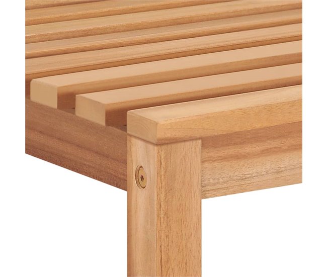 Conjunto de comedor de jardín 9 piezas madera maciza de teca Marron