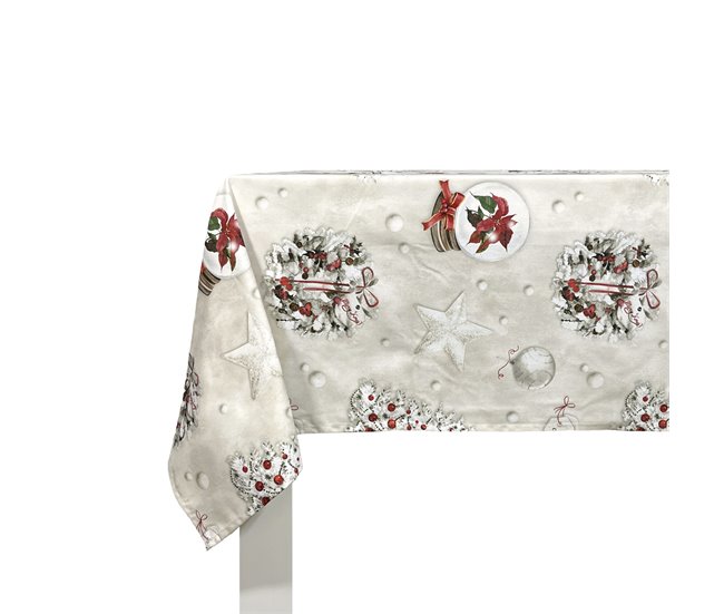MANTEL DE NAVIDAD XMAS DAYS Blanco
