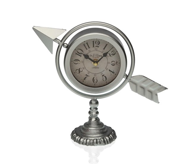 Reloj de Mesa Plateado
