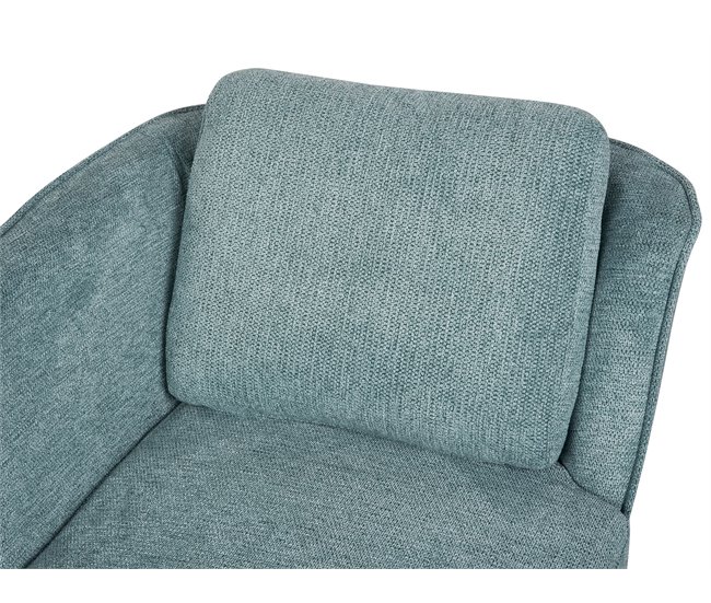 Beliani Chaise longue Poliéster ARTHEZE Azul