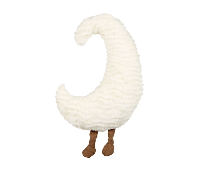Beliani Cojín decorativo MOONLIGHTER Blanco/ Beige