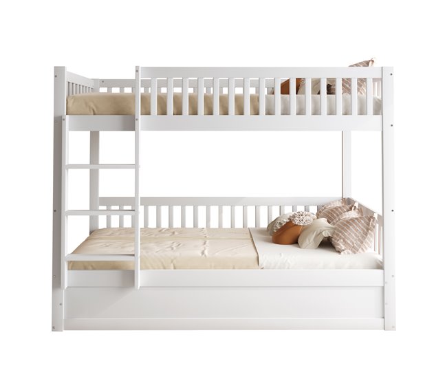 Cama litera 95x205 Blanco