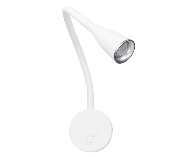 Aplique De Pared Policarbonato Serie Crobat Blanco