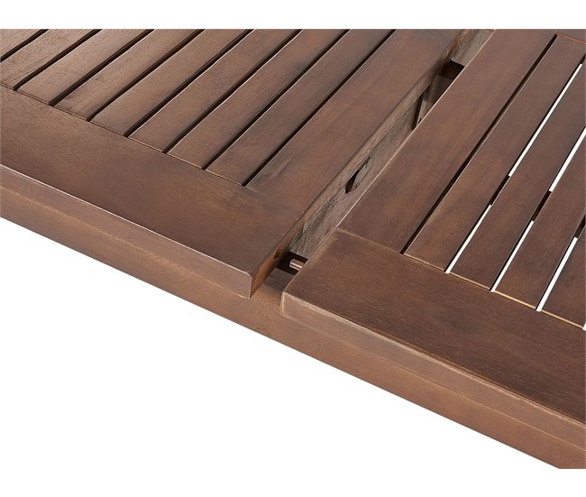 Beliani Conjunto de comedor CESANA Marron
