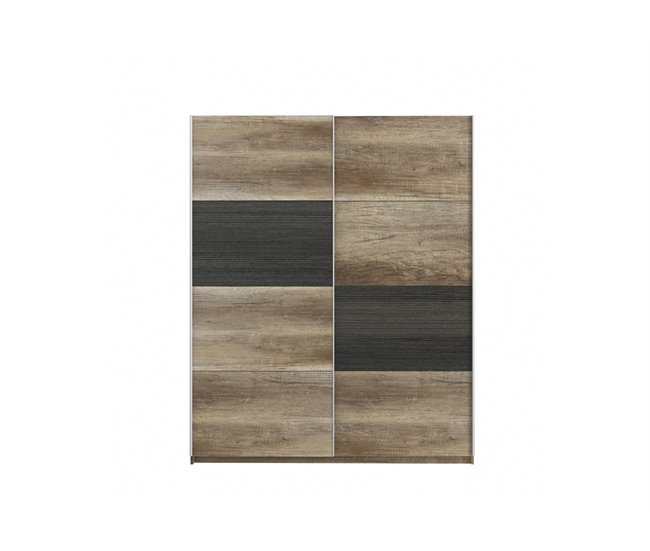 Armario SKIVE puertas correderas 170x209cm Negro