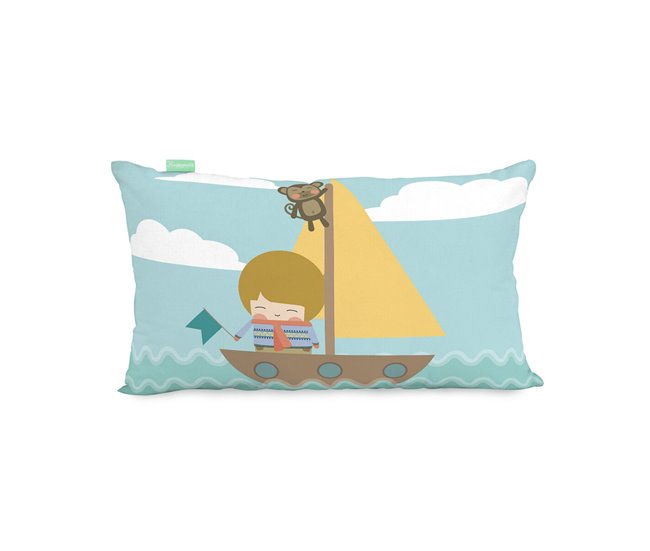 Funda de cojín World Map Multicolor