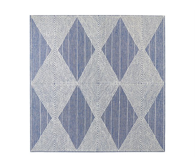 Beliani Alfombra de pelo corto DATCA 200x200 Azul