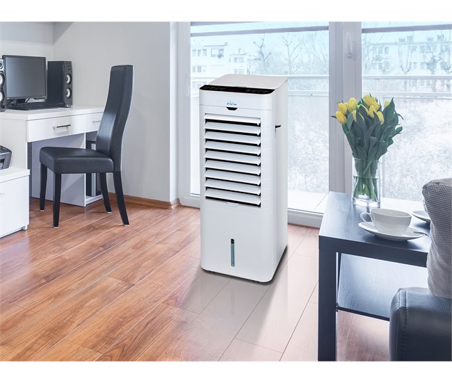 Climatizador evaporativo de muy bajo consumo con calefactor Blanco