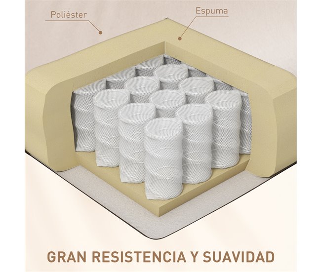Sillón de Masaje Poliéster, Espuma HOMCOM Gris