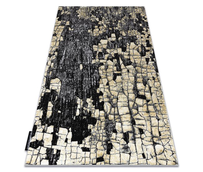 Alfombra DE LUXE moderna 2079 Ladrillo - Structura 180x270 Amarillo