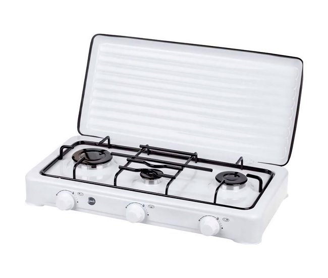 Cocina de gas portátil MPM KN-03/1K Blanco