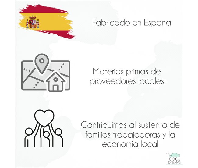 Colchón bebé Helios Cuna Blanco