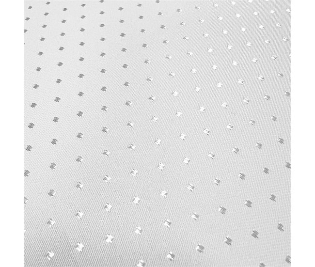 Almohada Brillantina Moshy Algodón y Poliéster 70x35 Blanco