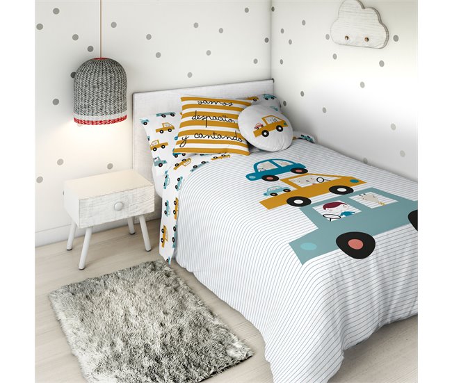 FUNDA NÓRDICA REVERSIBLE COCHES A 