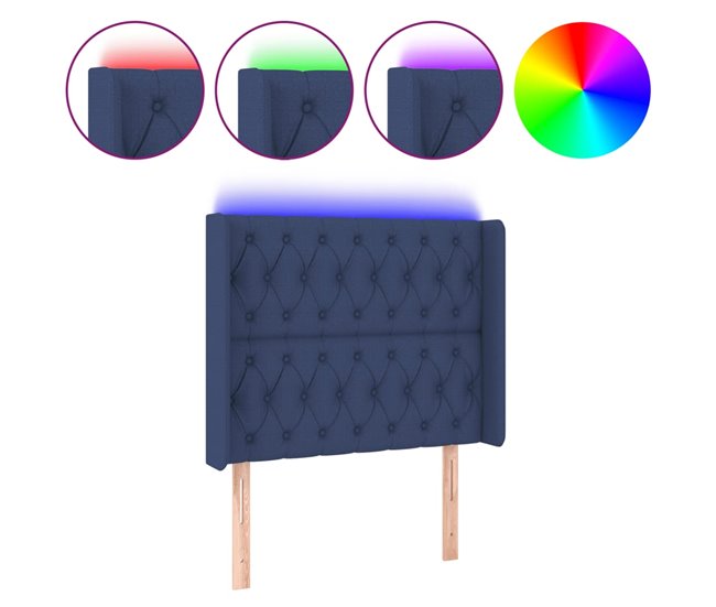 Cabecero Con Led 93 Azul