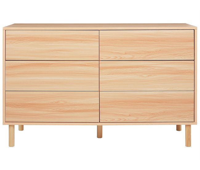 Beliani Cómoda SHARPE Marron Claro