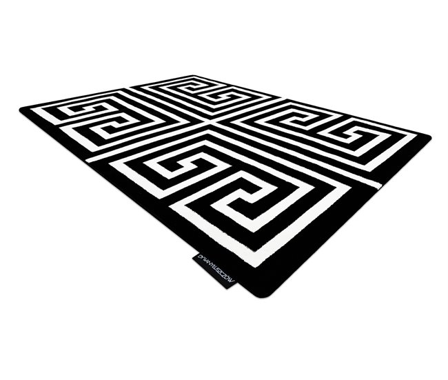 Alfombra HAMPTON Rich griego 200x290 Negro