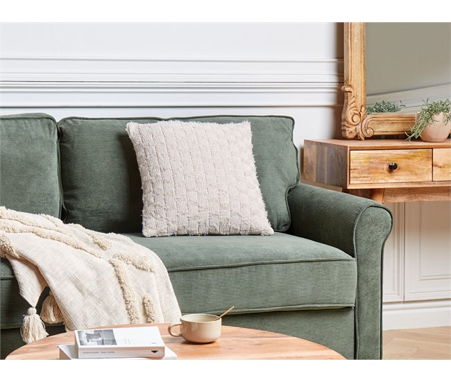 Beliani Cojín decorativo TAMNINE Beige
