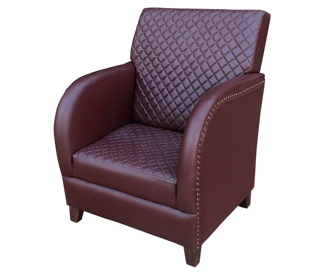 Sillón de polipiel Marron