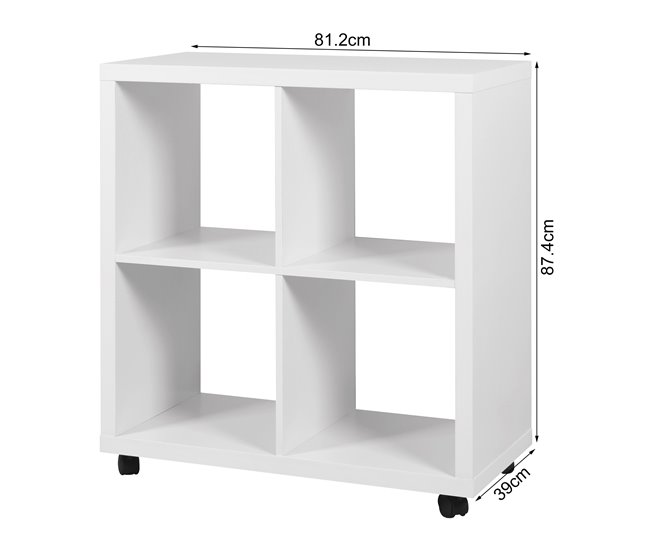 Estantería AGATHA 4 huecos Blanco