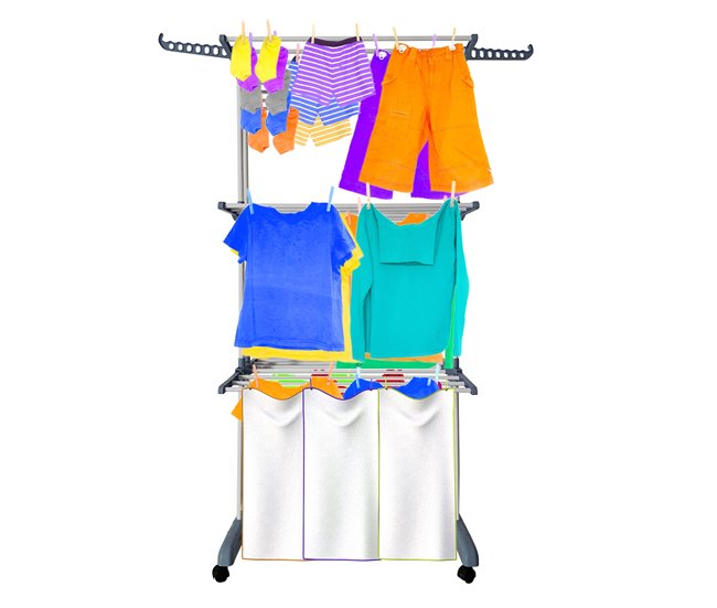 Tendedero XXL Plegable 3 Niveles Gris