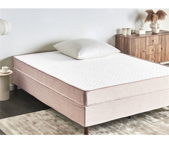 Beliani Cama sin cabecero Poliéster COUNTESS 160x200 Beige