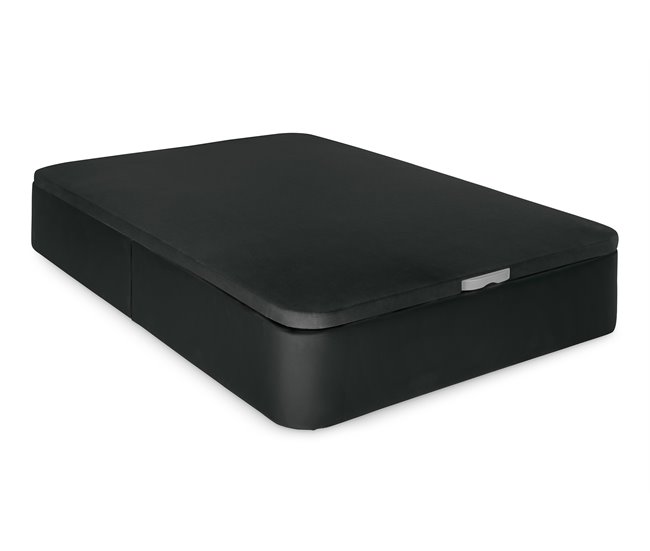PACK CANAPÉ DE POLIPIEL  + COLCHÓN VISCOELÁSTICO 90x190 Negro