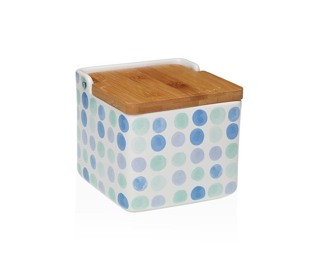 Salero con Tapa Azul