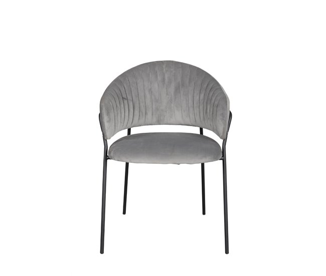 Pack de 2 sillas de comedor SHAUNI Gris Claro
