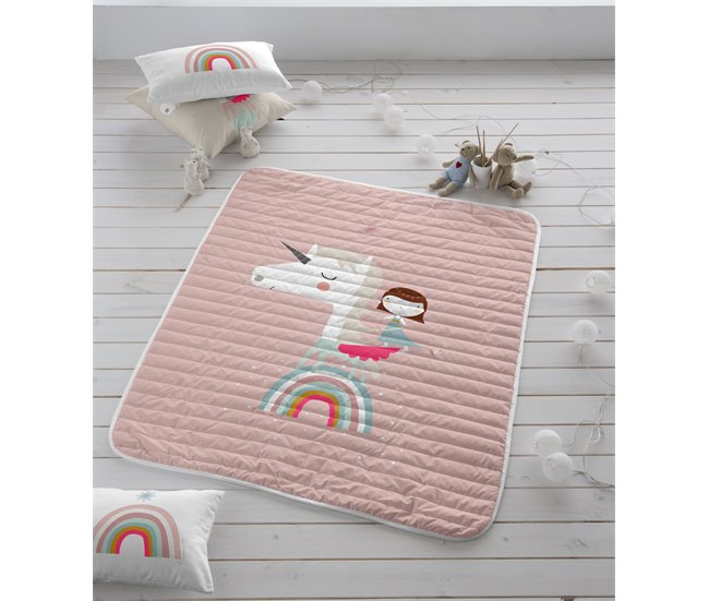 COLCHA BOUTI REVERSIBLE UNICORN P Multicolor