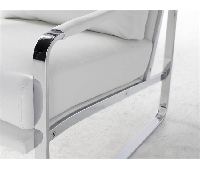 ANGEL CERDA Sillón tapizado polipiel Blanco