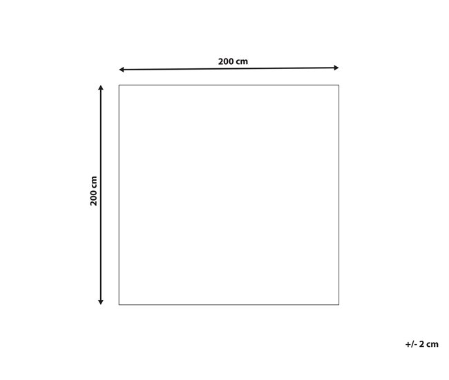 Beliani Alfombra de pelo corto ARTVIN 200x200 Marron