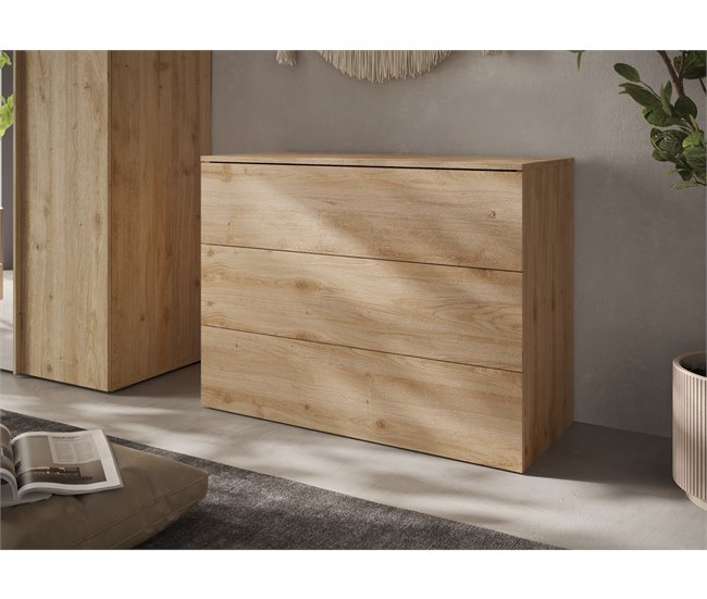 Conjunto dormitorio completo NAPOLI Roble