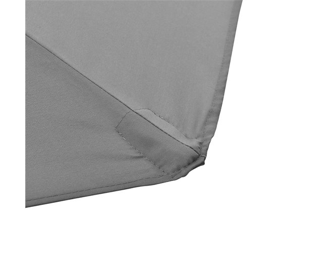 [casa.pro] Sombrilla de media pantalla con manivela 300x150 Blanco