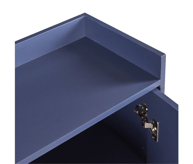 Aparador, 4 puertas, mueble comedor, comedor, sala, cocina 120 Azul